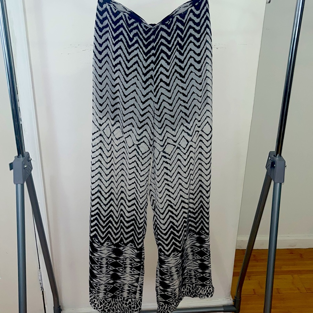 Sheer Wide Leg Pants